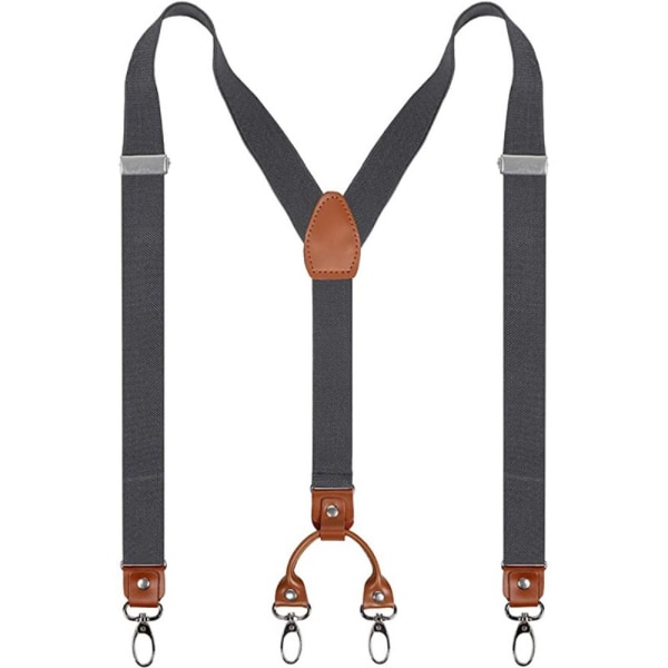 Hängslen av kohudsläder Hängselhängslen Hängslen A02 BRUN - on stock A02 Brown