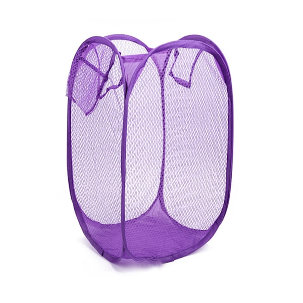 Hopfällbar tvättkorg Vikbar popup-tygkorg - stock Purple