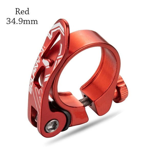 Cykelsitsklämma Cykelsitsstolpsklämmor RÖD 34,9MM - spot sales Red 34.9mm