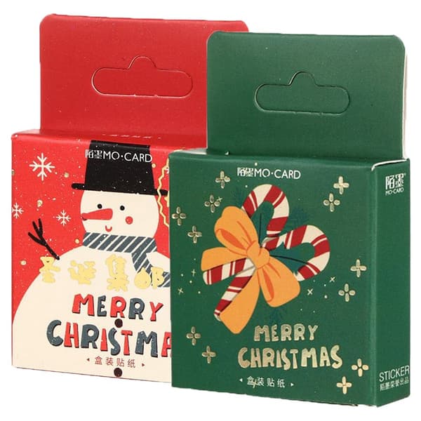 92 kpl Merry Christmas Tarrat Paperitarrat 1+4 - varastossa
