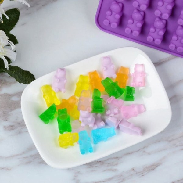 Jelly Bear Mould Björn Formar Form BLÅ - spot försäljning Blue