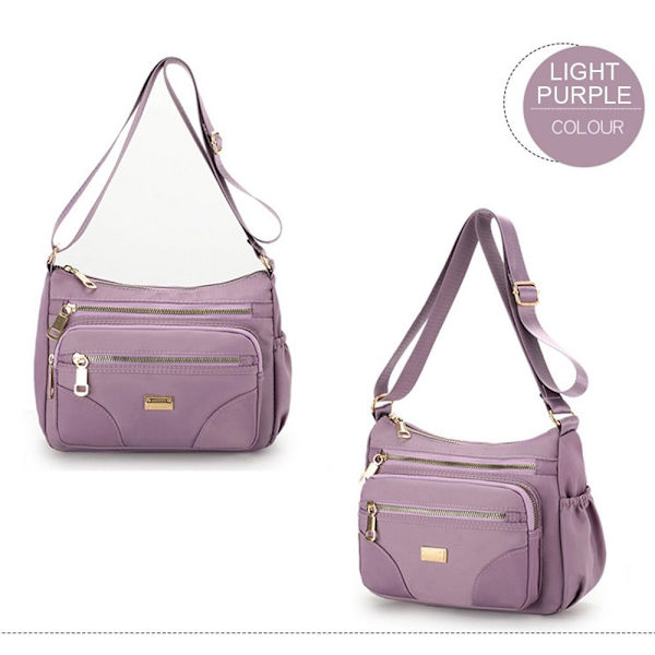 Crossbody axelväska Damhandväska LAVENDEL - spot försäljning