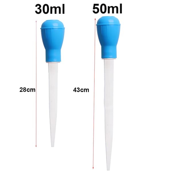 30/50ml Fish Tank Siphon Pump Aquarium Clean Tool WHITE - varastossa white 30ML
