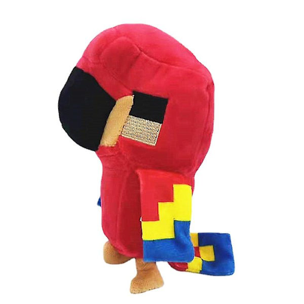 minecraft plyschleksak papegoja docka födelsedagspresent 18cm - stock