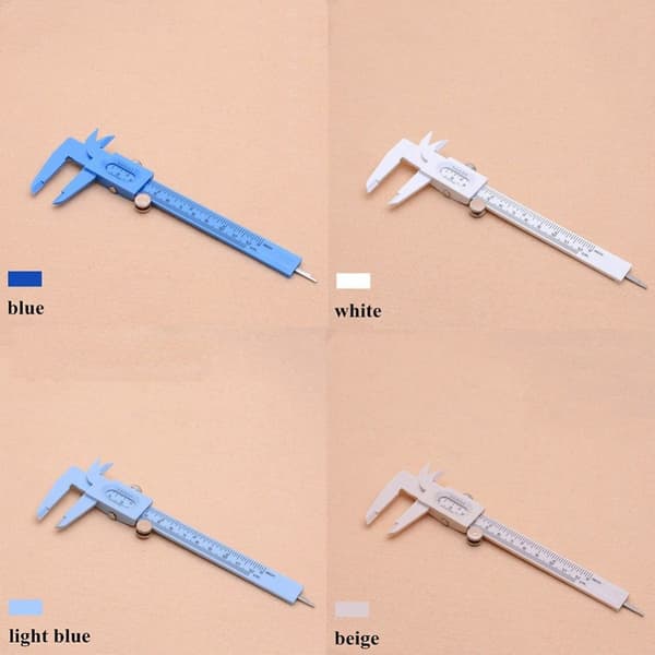 4 kpl Mini Caliper Vernier Caliper Double Scale - varastossa