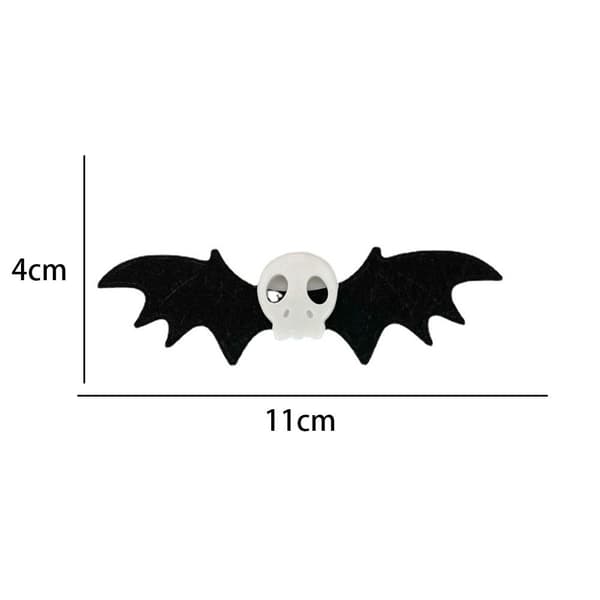 4 kpl Halloween Skull Bat -hiusneulaklipsit - spot-ale 5