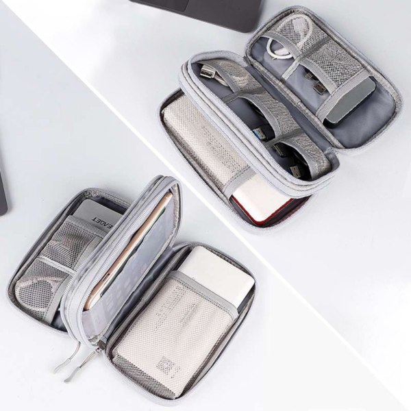 Headset Kabelväska Charging Treasure Bag SVART 19 X11 X6,5CM - spot försäljning Black 19 x11 x6.5cm