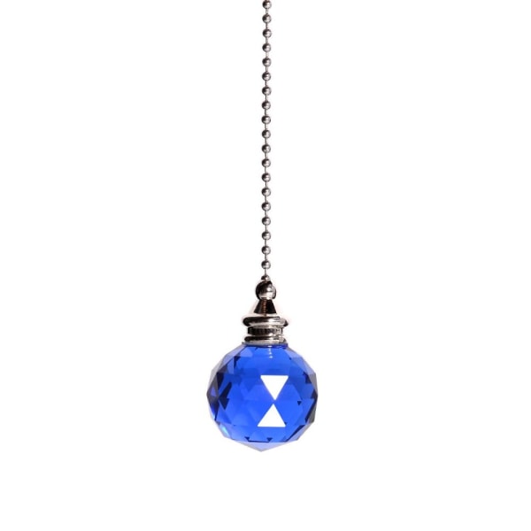 Crystal Style dragkedja med sladdhandtag - stock Royal Blue