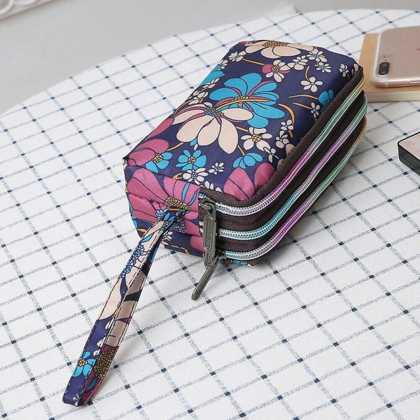 Kvinnor Mini Plånbok ragkedja Korthållare Myntväska Liten läder Clutch Bag - spot försäljning D