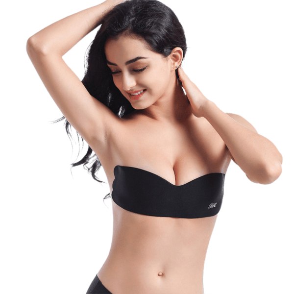 One Piece Silicone Breast Lift Bra Cover Invisible Adhesive Bra - spot-myynti black A/B