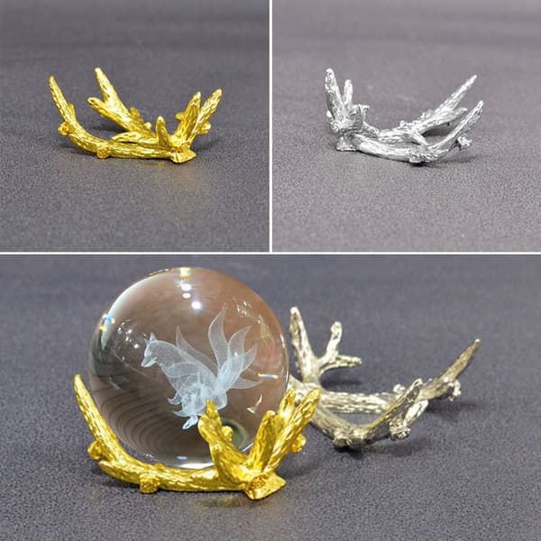 Älg Display Stativ Crystal Ball Base GULD - high quality Gold