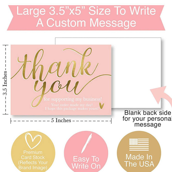 50st Tackkort Stand By Me Small Business Card - stock