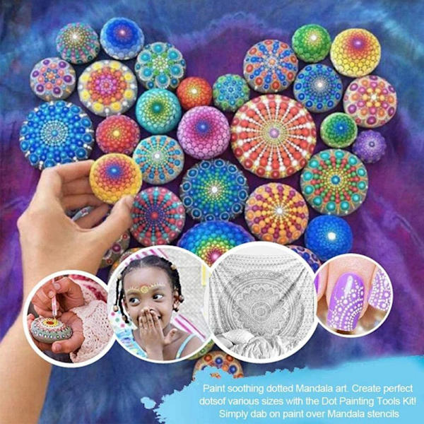 13 st/ set Mandala Dotting Tool Point Drill Pen Keramiskt verktyg - high quality