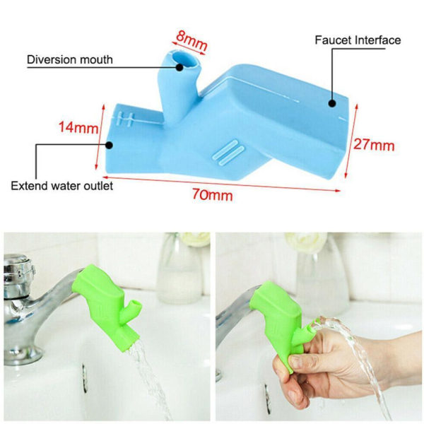3 joustavaa hananpidennystä Silicone Sink Faucet Spray He - varastossa blue one-size 3pcs
