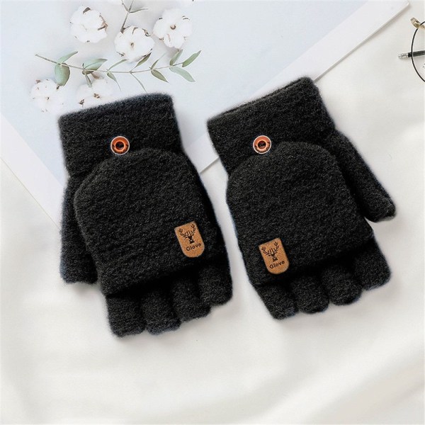 Flip Mittens fingerlösa handskar MÖRKGRÅ - on stock