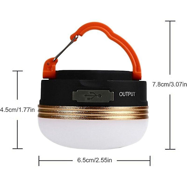 USB Uppladdningsbar LED Camping Lantern Tent Light - spot försäljning