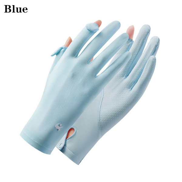 Ice Silk Gloves Anti-UV Handskar BLÅ - on stock blue