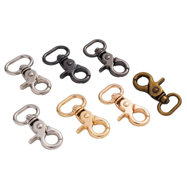 5st löstagbara Snap Hook Trigger Clips SILVER 15MM - on stock Silver 15mm