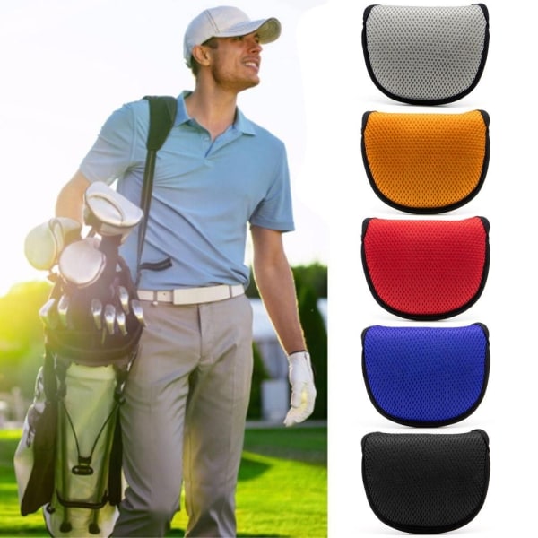 Golf Putter Head Cover Golf Club Head Covers SVART - on stock Black