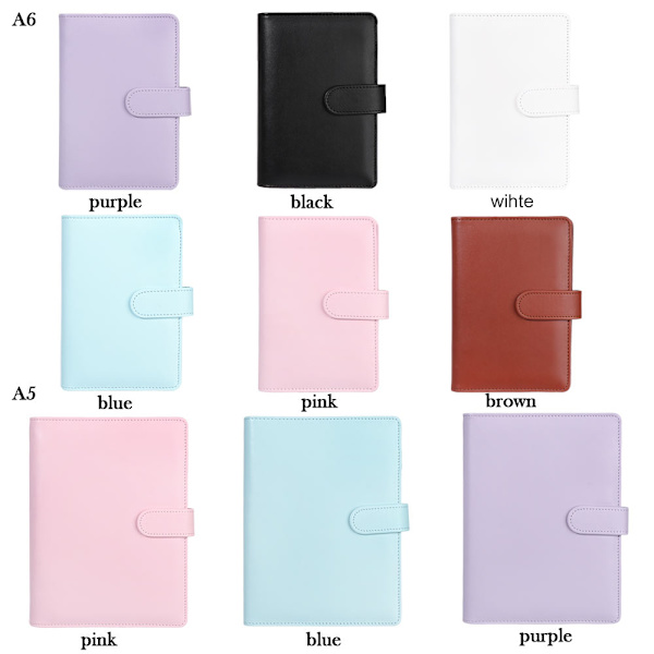 /A5 Notebook cover Anteckningsblock BROWN - high quality brown A6
