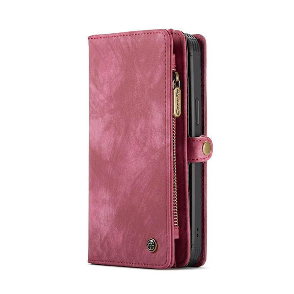 CaseMe Plånboksfodral med magnetskal för iPhone 12/12 Pro - high quality Röd