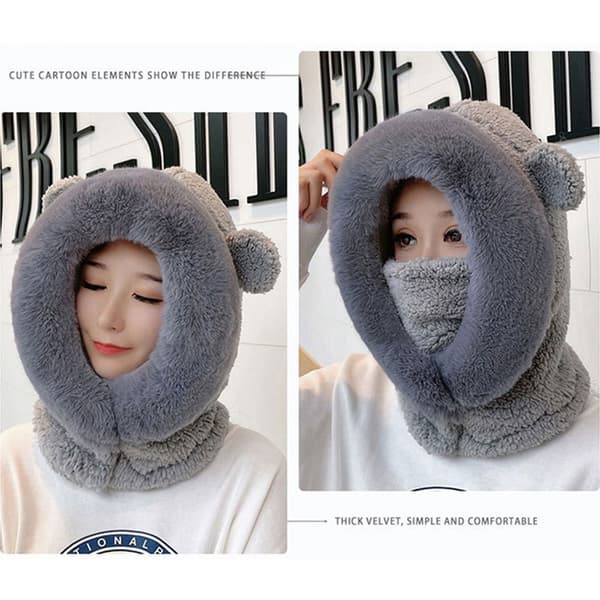 Beanies Cap Plysch Mössa GRÅ - on stock