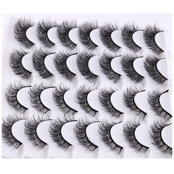 14 paria tekoripsiä Faux Mink Lashes - korkea laatu