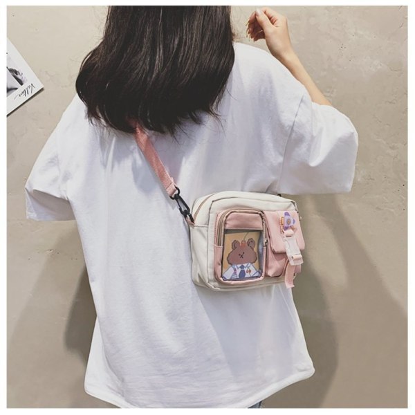 Kawaii Bag Girls Student Small Canvas Bag - on stock D