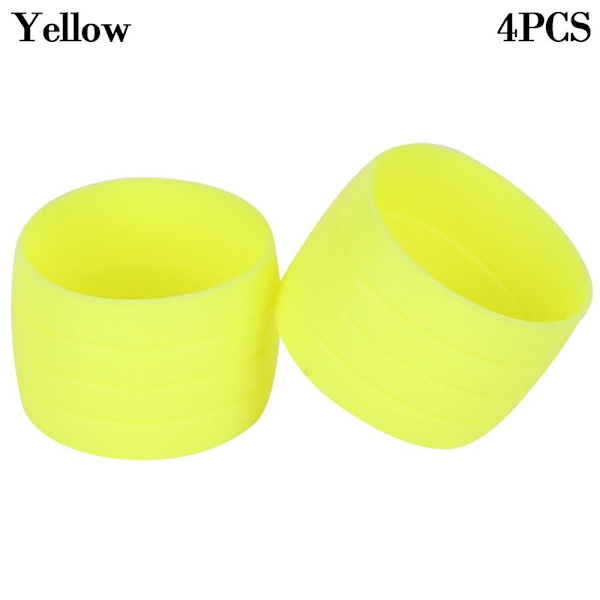 4st Cykelplugg Gummi Road Cykelgrepp GUL - stock Yellow