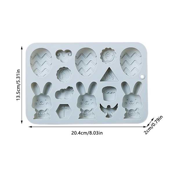 Easter Shape Rabbit Egg BLUE - spot-myynti blue