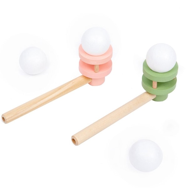 Blåser flytande boll leksak Träspel ROSA - high quality Pink