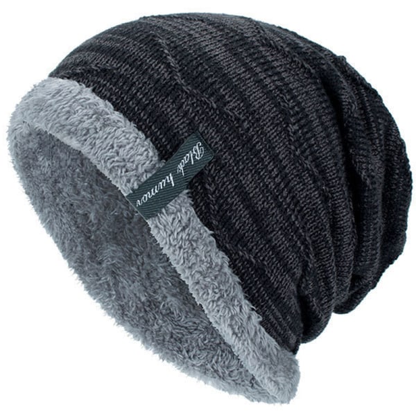 Dam varmare vinter stickad slouch mössa skidhatt - on stock Dark Cyan