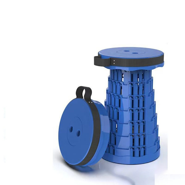 Fällstol Campingsits Fiskestol utomhus - stock light blue