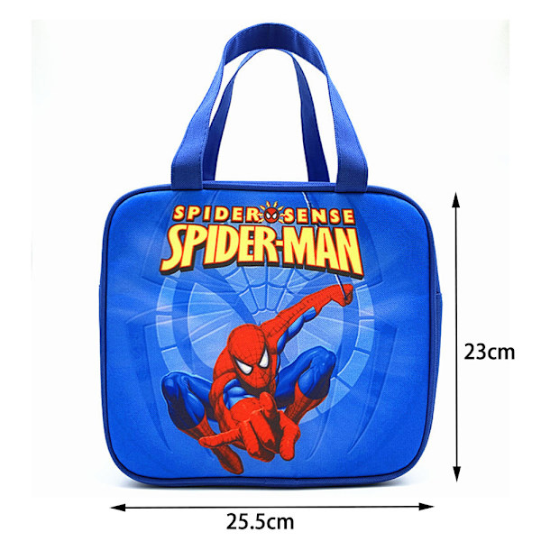 Pikachu Lounaskassi Kannettava eristysopiskelijan eristepussi - korkealaatuinen blue spiderman