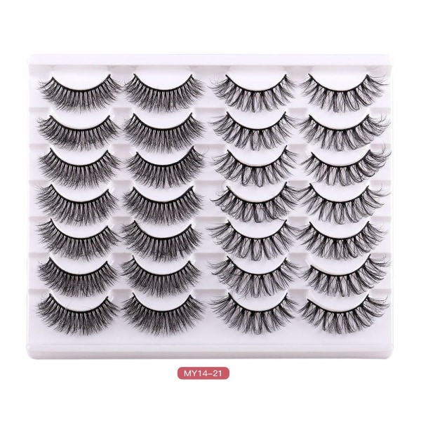 14 paria tekoripsiä Faux Mink Lashes - varastossa