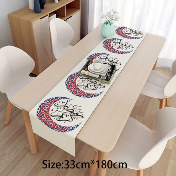 Eid Mubarak Table Runner Ramadan -koristelu - varastossa