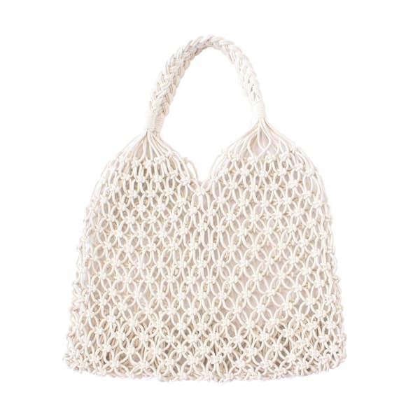 Strandväska Ihålig väska VIT - high quality White