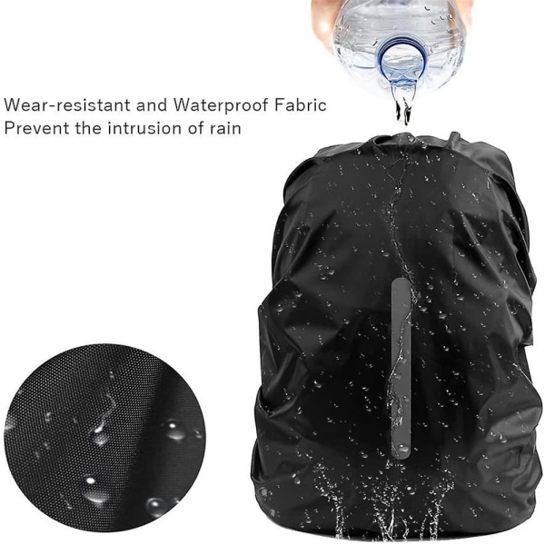 Ultrakevyt liukumaton vedenpitävä sateenkestävä reppu Kannettava - spot-myynti black L