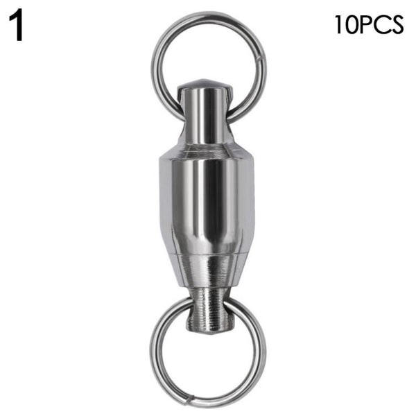 10 kpl Fishing Rolling Swivel Connector Heavy Duty Ball 1 - varastossa 1