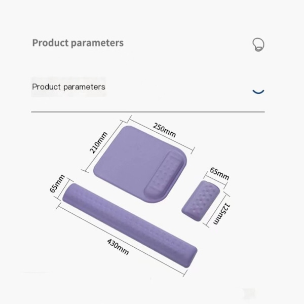Gaming Wrist Set Musmatta LILA 1 - high quality purple 1-1