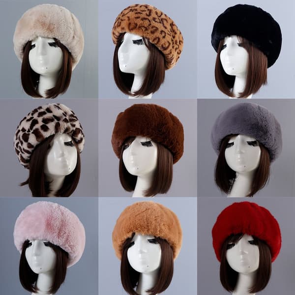 Tekoturkispääpanta Russian Cap Tyhjä Top BROWN LEOPARD - varastossa