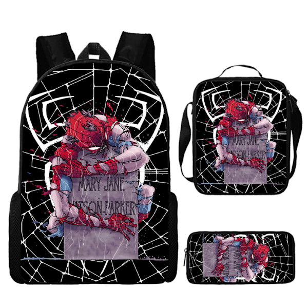 3-pack Spider Man Tecknad Ryggsäck för Pojkar-YY011