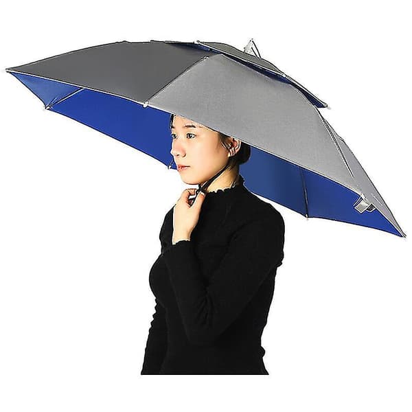 Dubbellagers paraplyhatt Kvinnor Män Vikbar cap - high quality