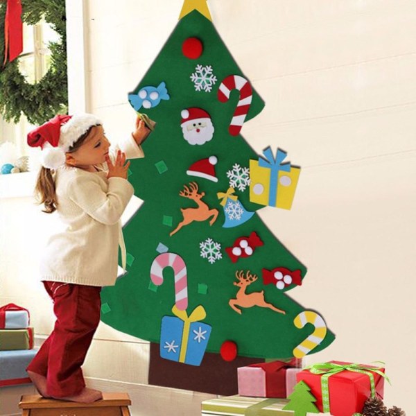 IY huopa joulukuusi lapsille seinälle ripustettava koristeet - varastossa