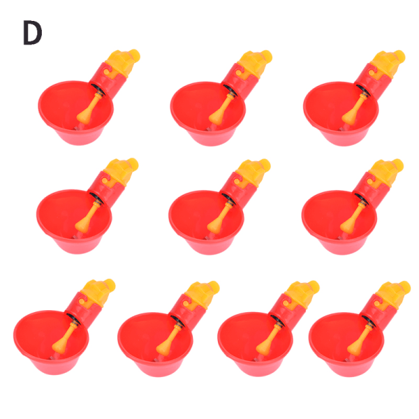 10 st kyckling fågel höna vatten drickskopp automatisk fjäderfädrickare - spot försäljning D