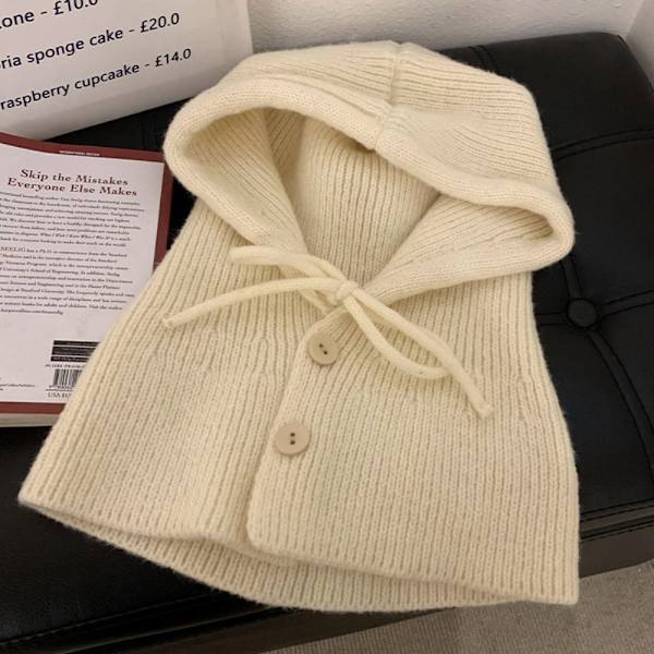 Neulottu pipo KHAKI - korkea laatu khaki