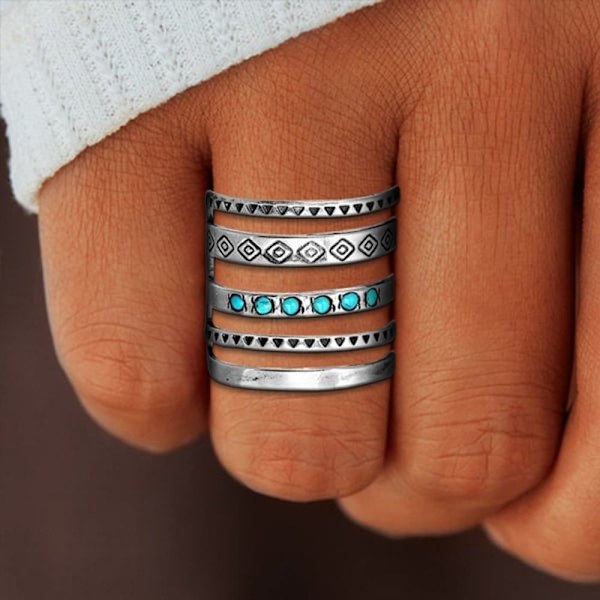 2 st genombrutna ringar snidade ring - high quality 10
