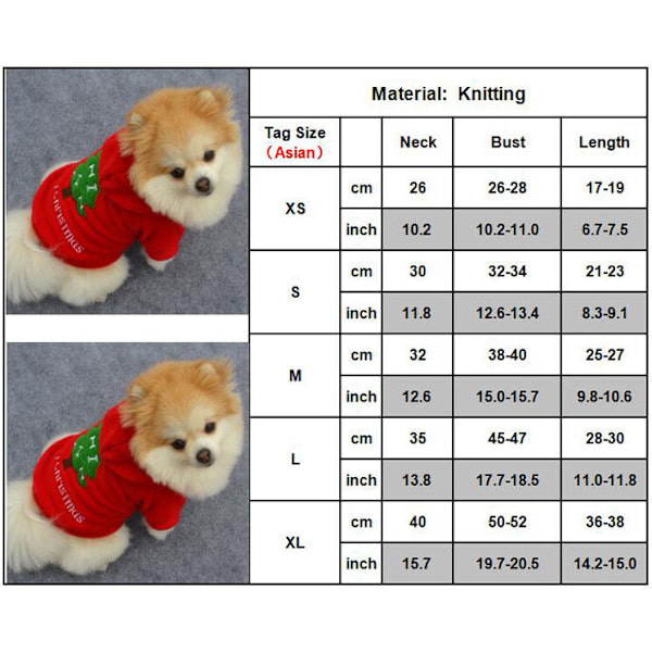 hund _ Vinter sällskapshund fancy julkläder fest rollspel - spot sales Christmas Tree XL