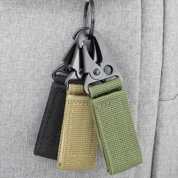 Hängande Webbing Spänne Vandring Klätterkarbin KHAKI - high quality Khaki