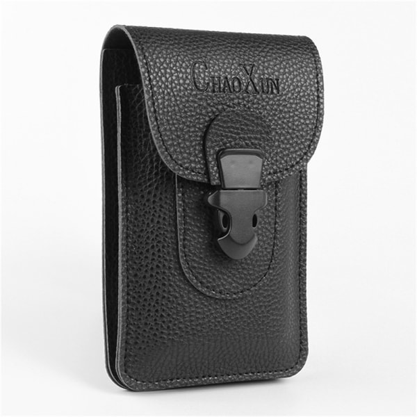 Män PU Läder Mobiltelefon Midjepaket Utomhus Multifunktion Be - on stock A